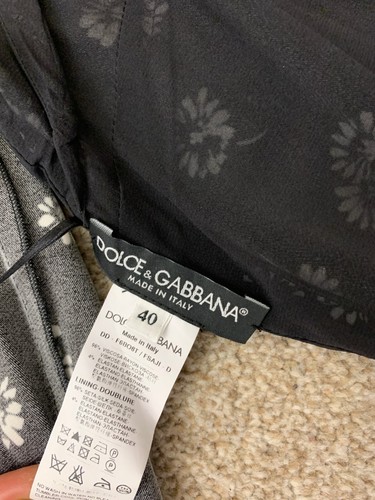 Dolce and Gabbana D&G Floral daisies print crepe Dress IT40 UK8 US4 EU34 - Picture 12 of 24