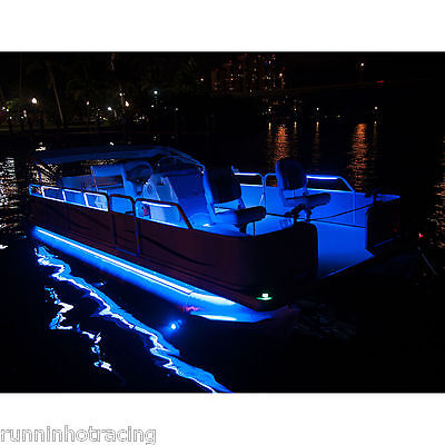 24 32 Pontoon Boat Under Deck Led Lights Kit Rgb Blue 2 X 30 Does Both Sides Ebay