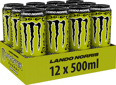 Monster - Energy-  Lando Norris Zero Sugar  - 12 x 0,5 Liter Dosen PL Zuckerfrei