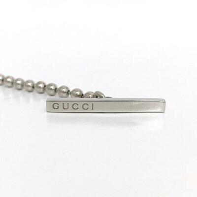 GUCCIグッチGG Logo Silver Chain Boule Necklaceネックレス GUCCI GG .925 Sterling Silver Toggle Choker Necklace Ball