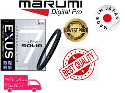 Marumi 77 mm Exus Solid Objektivschutzfilter EXS77LPS (UK-Bestand)