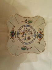 2 Porzellan Schale viereckig GOLD Asien handbemalt!