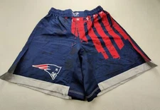 Go Earn It New England Patriots NFL Men's Medium Navy/Red/Grey Athletic Shorts