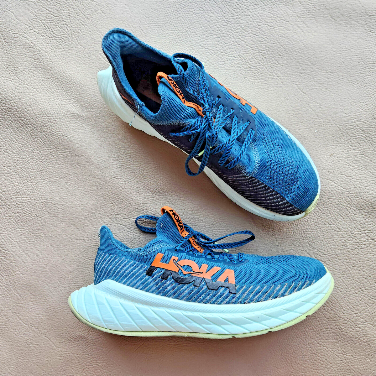 Hoka One One Carbon X 3 Men’s Running Shoes Comfort Lace-Up Blue Black Hoka One One Carbon X 3 Men main image 2
