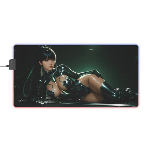 Stellar Blade EVE LED RGB Desk Mat – Huge Gaming Mouse Pad, Sci-Fi Glow