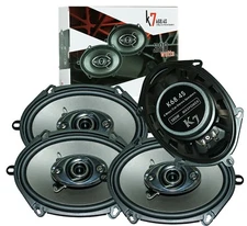4x Audiotek K68.4S 760W 6x8" / 5x7" 4-Way Mylar Dome Tweeter Stereo Car Speaker