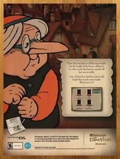 2007 Professor Layton & The Mysterious Village DS Print Ad/Poster Game Promo Art