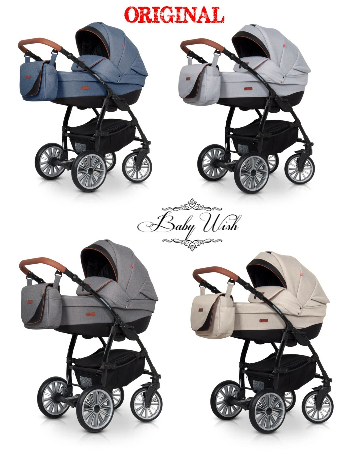 EUROCART PASSO PRO BABY STROLLER PRAM 2in1 CARRYCOT + PUSHCHAIR + FREE EXTRAS!