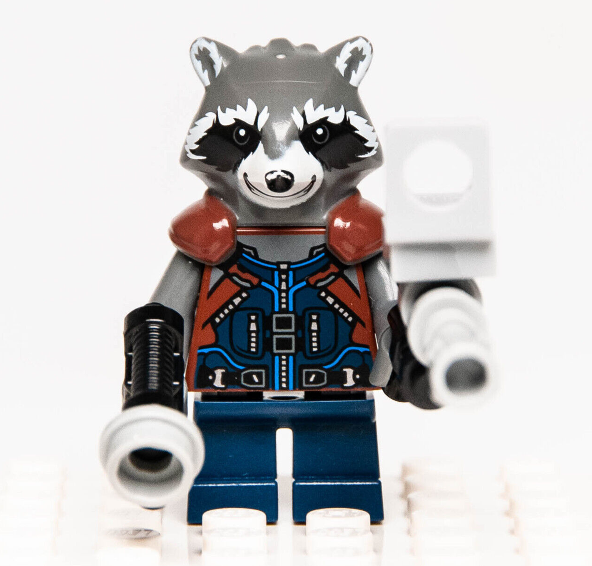 Lego Guardians of the Galaxy Minifigure - Rocket Racoon w Guns