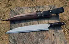 Handmade Carbon Steel Full Tang Hunting Machete For Hiking Outdoor & Camping