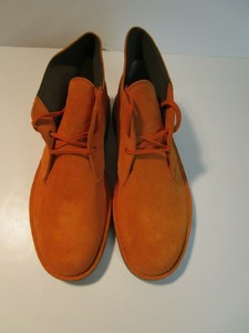 clarks boots mens orange