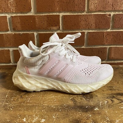Adidas UltraBoost Web DNA GY9092 Woman's 7.5 FTWhite Clear Pink Running Sneaker