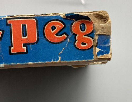 Vintage Knobelspiel pädagogisches Sprungspiel Puzzle Peg Lubbers & Glockeneule 1930er - Bild 4 von 11