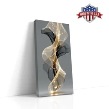 Silken Echoes Abstract Wall Art, Canvas Print for Home Decor, Wall Decor Poster