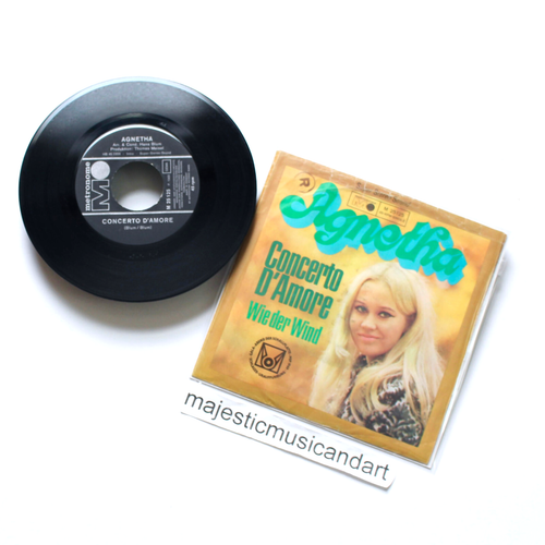 ORIGINAL 1969 AGNETHA FALTSKOG CONCERTO D'AMOR 7" VINYL 45 ABBA RARE - Picture 6 of 7