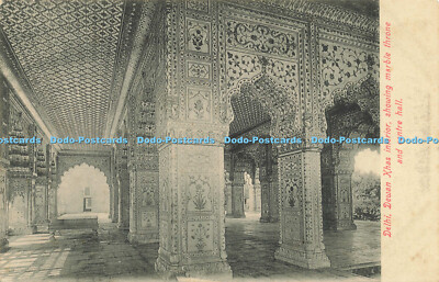 R617920 Delhi Dewan Khas Innenraum zeigt Marmorthron und Mittelhalle Fototyp