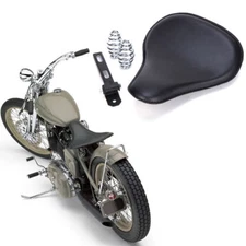 Big Black Bobber Motorcycle Solo Seat Spring For Honda Shadow VT750 VT600 VT125