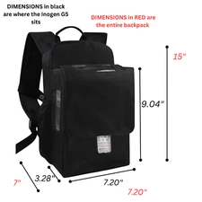o2totes Rove 6 Backpack w/ Extra Storage  - Black (O2Totes)