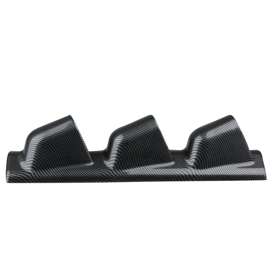 2''52mm Carbon Fiber Pillar 3-Hole A-Pillar Gauge Cluster Meter Mount Holder Pod - Image 4 of 4