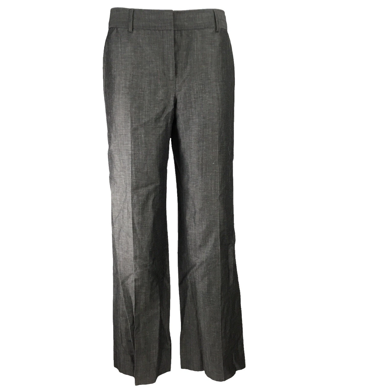 Pantalones de lino entero clásicos para mujer