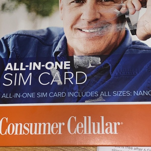 Consumer Cellular All-in-One SIM Card AT&T Network + $10 Credit New ...