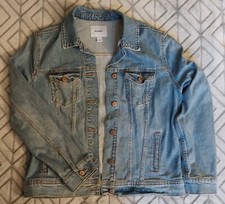 Old Navy Jean Jacket - Kids - Large - Light Blue Denim - Button Front - Used.