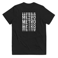 Metro Wavy White Youth T-Shirt