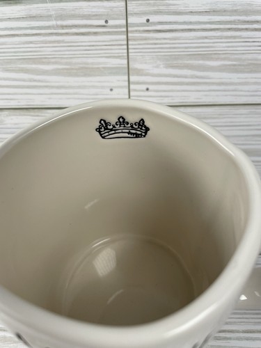 Rae Dunn Queen Caffeine Queen Crown Coffee Mug Country Farmhouse 20 oz. NEW - Picture 2 of 10