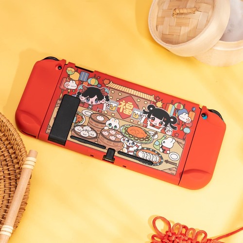 Geekshare Protective Case for Nintendo Switch Console & Joy Con Cover Christmas - Picture 6 of 8