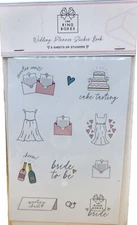 The Ring Boxes “Wedding Planner Sticker Book”  5 Sheets Total, BRAND NEW