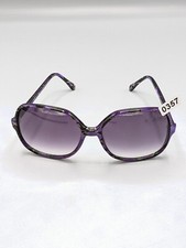VTG SANFORD HUTTON Sunglasses Women Oversize Colors In Optics Purple Eye Shades