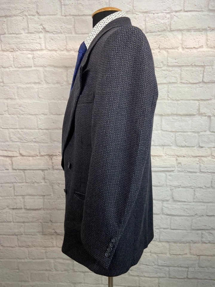 Мужской темно-синий классический FIT шерсти двубортный Sport пальто Blazer куртка 42S - Изображение 4 из 4