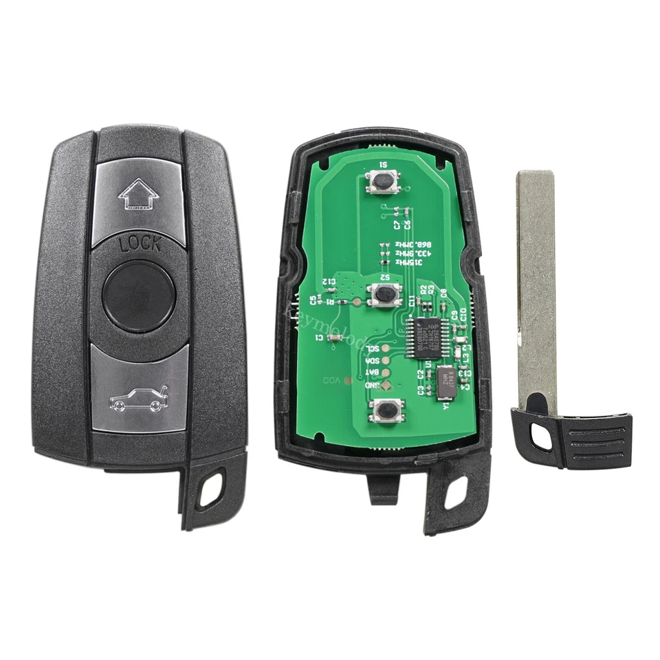 Mando a distancia para coche BMW 328i 525i 530i 2007 2008 2009 2010 2011 KR55WK49123 Foto 4 de 4