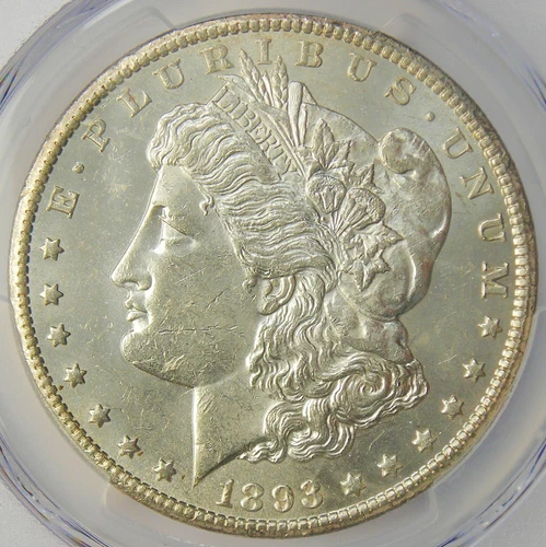 1893-CC Morgan Silver Dollar $1 Coin - Rare - PCGS Uncirculated Details (UNC MS)