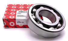 FAG 6309 C3 OPEN, NO SEALS, DEEP GROOVE BALL BEARING 45x100x25mm