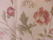 Decorator Fabric Woven Floral Design 51" x 22 3/4" Unknown Content Upholstery