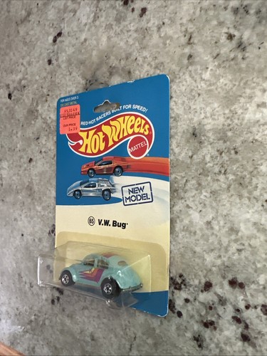 Hot Wheels HW No 65 VW Bug on experimental card BW Malaysia blue - Picture 3 of 6