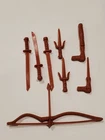 TMNT weapons lot 1988 Splinter Leonardo Raphael Playmates Toys vintage