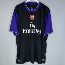 VINTAGE NIKE ARSENAL FC 2012/2013 BLACK PRE-MATCH JERSEY MEN’S 2XLARGE TRAINING