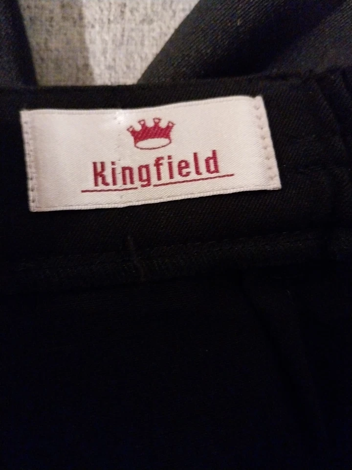 Kingsfield 48 Hose, schicke schwarze Hose, Neuwertig - Bild 3 von 4