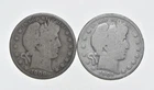1892-1915 Lot 2 1908-S 1901 Barber 90% Half Dollars - Coin Collection *979