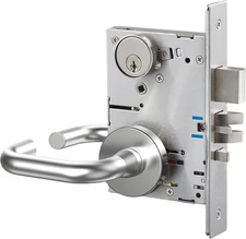 Keyed Entry Grade 1 Commercial Door Locks Heavy Duty Office Door Lever, Non-Hand