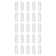 100pcs Round Rubber End Caps 2.5mm ID Bolt Covers Screw Protectors, Translucent