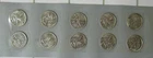 Ten 1/10 oz .999 SILVER Walking Liberty Rounds Coins Bullion
