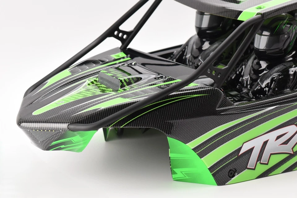 Fits SAND CAR BODY & CAGE (Green Painted, Wires Funco Pro Scale Traxxas 109076-4 - Image 3 of 4