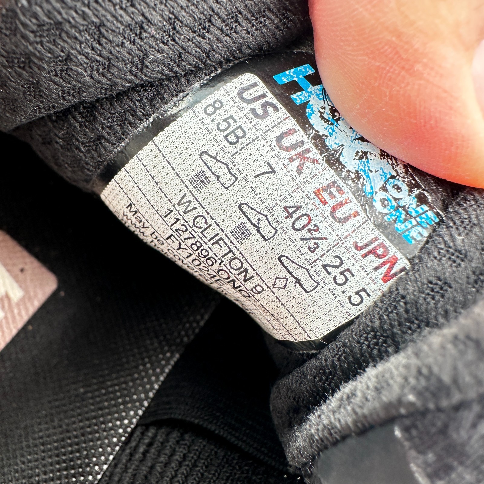 Hoka One One Clifton 9 Women Size 8.5B 1127896-ONQ Obsidian Quartzite Shoes thumbnail 10