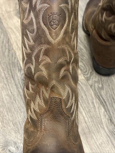 Ariat Mens Boots Heritage Brown Leather Western Cowboy Size 13 EE US 10002204 - Picture 8 of 19