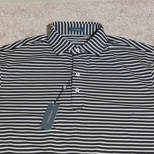 NWT Turtleson Miller Stripe Performance Polo Golf polo. Size M Medium