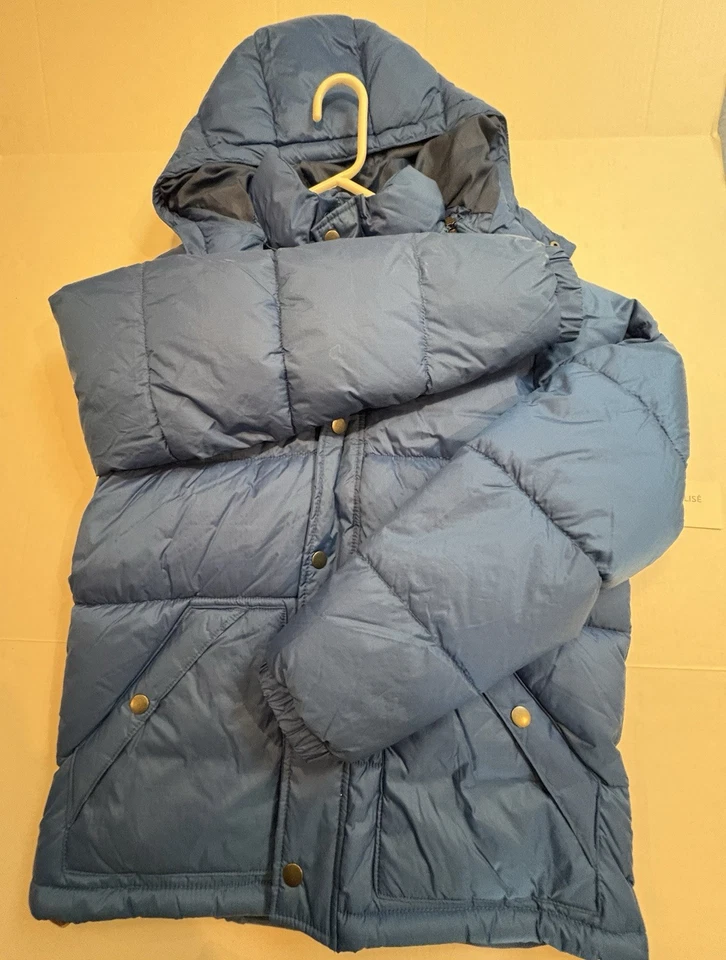 Mens Small Blue Old Navy Hooded Puffer Coat New With Tags Winter - Image 2 of 4