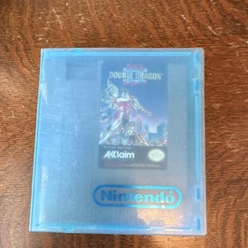 Nintendo Double Dragon II The Revenge Acclaim NES Game Cartridge w/ Blue Case